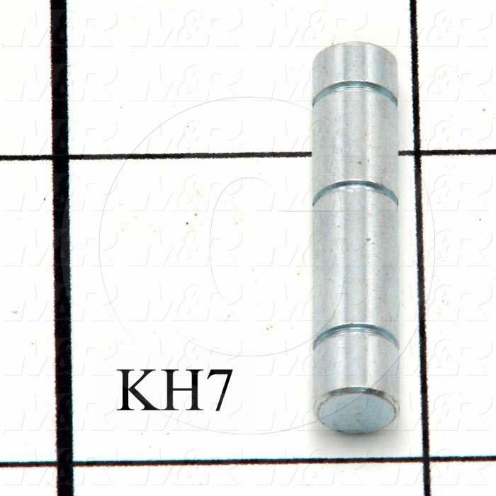 Fabricated Parts, Pivot Pin, 1.16 in. Length, 0.25 in. Diameter, Cadmium Finish