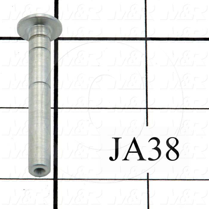 Fabricated Parts, Pivot Pin, 1.94 in. Length, 0.25 in. Diameter, Zinc Finish