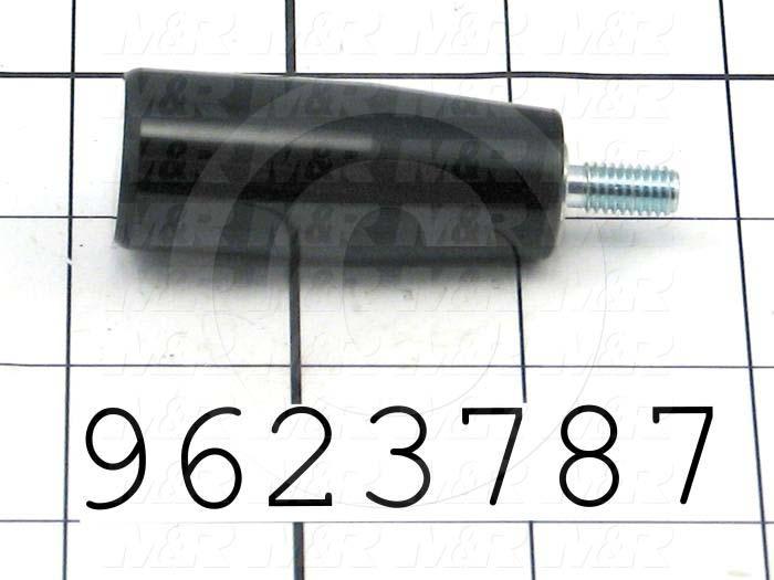 Fabricated Parts, Plastic Crank Handle, 4.13 in. Length, 0.50 in. Width, 1.41 in. Height