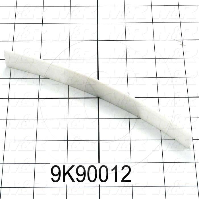 Fabricated Parts, Plastic Insert, 0.75 in. Length, 0.13 in. Width, 0.08 in. Thickness
