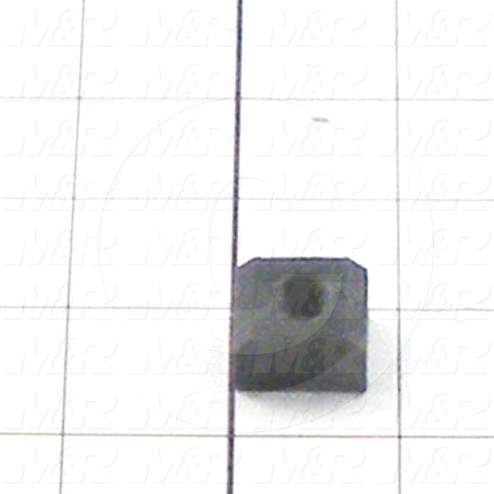 Fabricated Parts, Plastic Nut, 0.75 in. Length, 0.63 in. Width, 0.50 in. Height