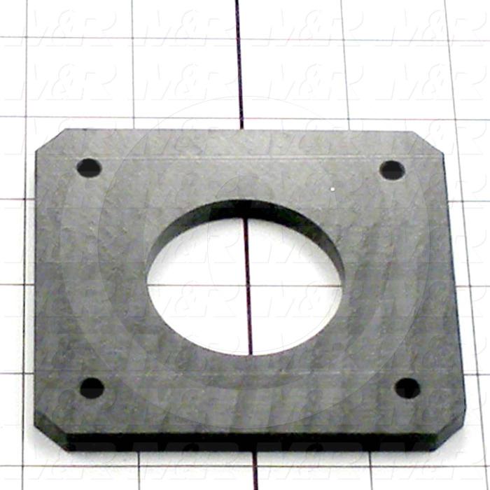 Fabricated Parts, Plastic Plate 3.75", 3.75 in. Length, 3.50 in. Width, 0.25 in. Thickness