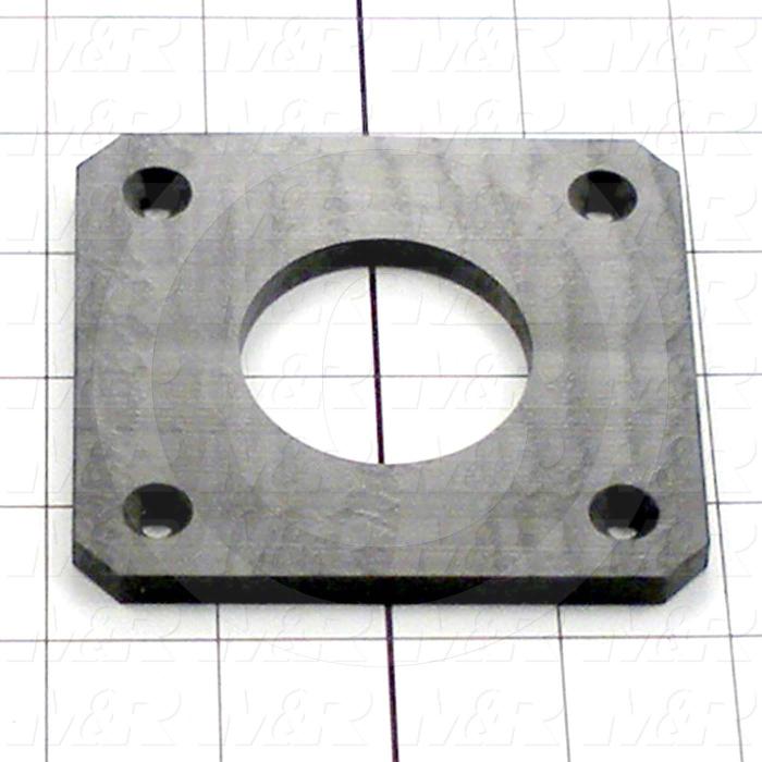 Fabricated Parts, Plastic Plate 3.75", 3.75 in. Length, 3.50 in. Width, 0.25 in. Thickness