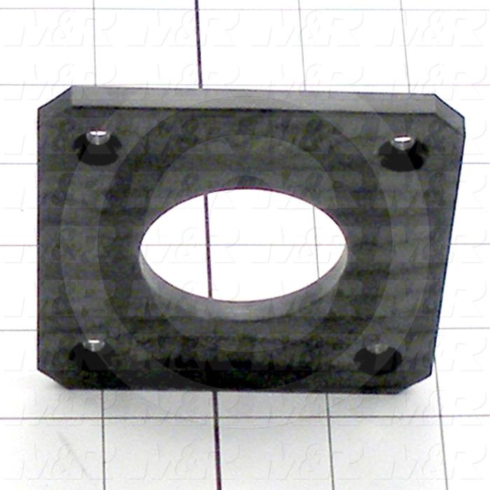 Fabricated Parts, Plastic Plate 3.75", 3.75 in. Length, 3.50 in. Width, 0.25 in. Thickness