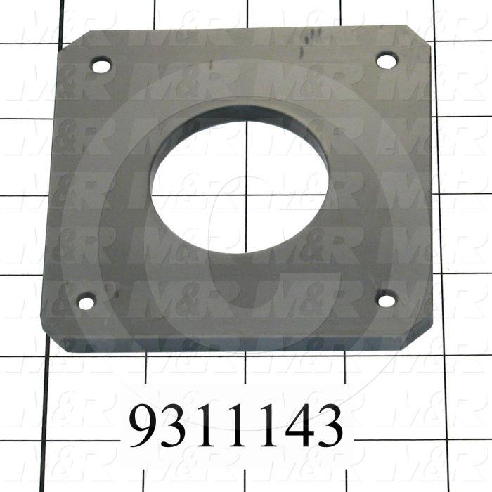 Fabricated Parts, Plastic Slide Plate, 4.00 in. Length, 3.00 in. Width, 0.25 in. Thickness