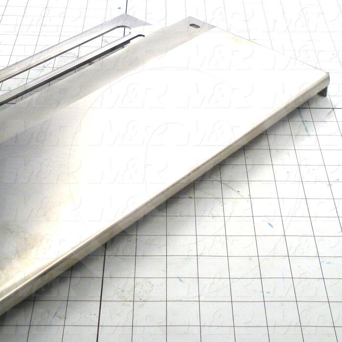 Fabricated Parts, Platform, 26.63 in. Length, 10.35 in. Width, 1.25 in. Height, 12 GA Thickness, Plain Finish