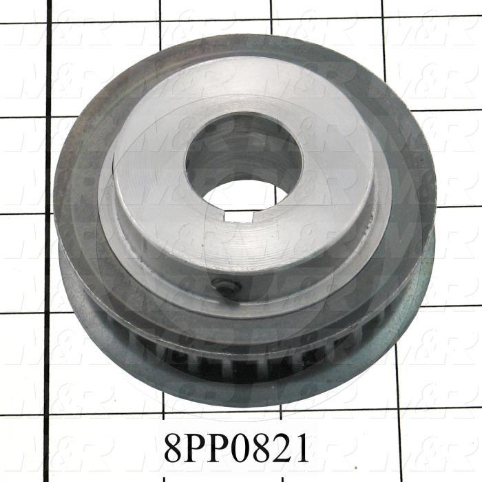 Fabricated Parts, Polychain Sprocket, 1.31 in. Width, 3.35 in. Diameter