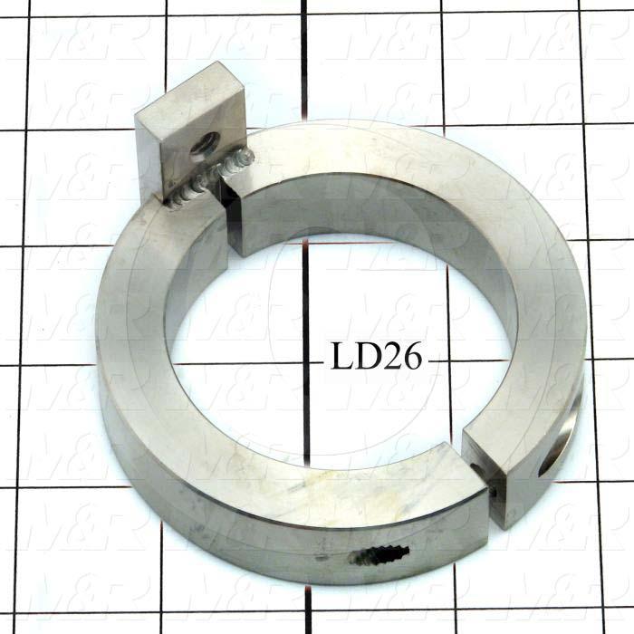 Fabricated Parts, POST COLLAR, 1.49 in. Length, 3.49 in. Diameter
