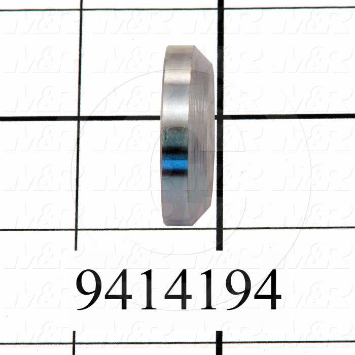 Fabricated Parts, Pressure Cap, 1.25 in. Diameter, 0.31 in. Thickness
