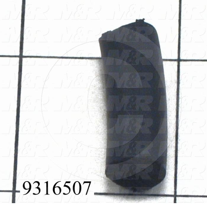 Fabricated Parts, Pressure Rubber, 1.00 in. Length, 0.38 in. Diameter