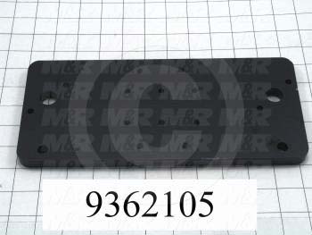 Fabricated Parts, Print Carriage Plate, 7.63 in. Length, 5.00 in. Width, 0.50 in. Height