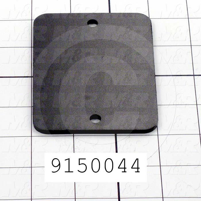 Fabricated Parts, Print Head Front Cover, 4.00 in. Length, 3.00 in. Width, 0.13 in. Thickness