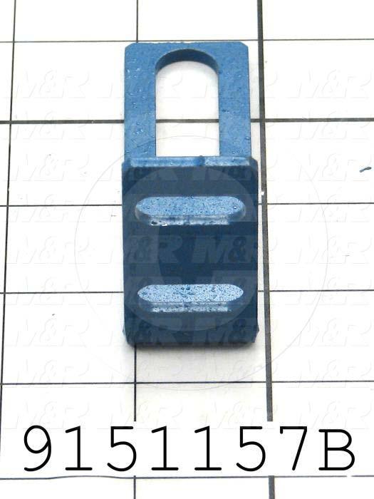 Fabricated Parts, Proximity Mounting Bracket, 3.56 in. Length, 1.00 in. Width, 1.88 in. Height