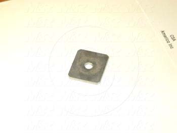 Fabricated Parts, Proximity Slide End Plate, 0.88 in. Length, 0.75 in. Width, 18 GA Thickness