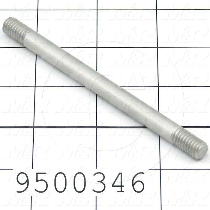 Fabricated Parts, Pusher End, 4.50 in. Length, 0.31 in. Diameter