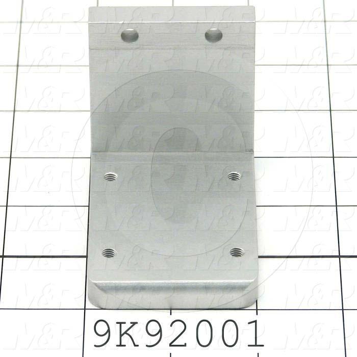 Fabricated Parts, Rear Clamp 3"Lg Sc, 3.00 in. Length, 2.28 in. Width, 2.00 in. Height, Clear Anodized Finish