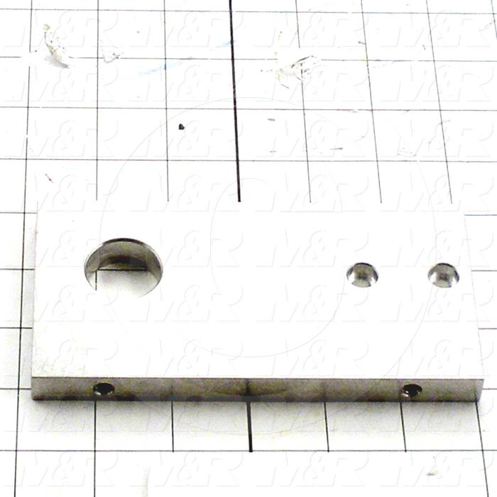 Fabricated Parts, Rear End Plate, 5.88 in. Length, 3.00 in. Width, 0.50 in. Thickness