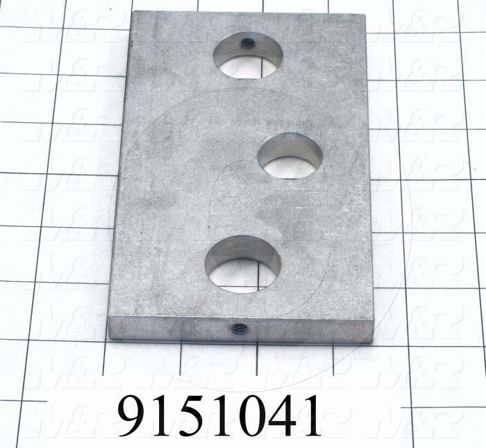Fabricated Parts, Rear End Plate, 5.88 in. Length, 3.50 in. Width, 0.50 in. Height