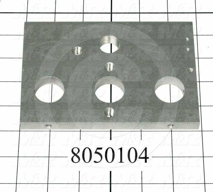 Fabricated Parts, Rear End Plate, 5.88 in. Length, 4.00 in. Width