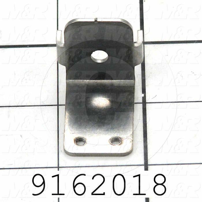 Fabricated Parts, Rear Half Holder, 1.50 in. Length, 1.00 in. Width, 1.00 in. Height, Front Side