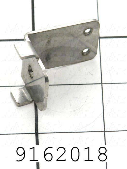 Fabricated Parts, Rear Half Holder, 1.50 in. Length, 1.00 in. Width, 1.00 in. Height, Front Side