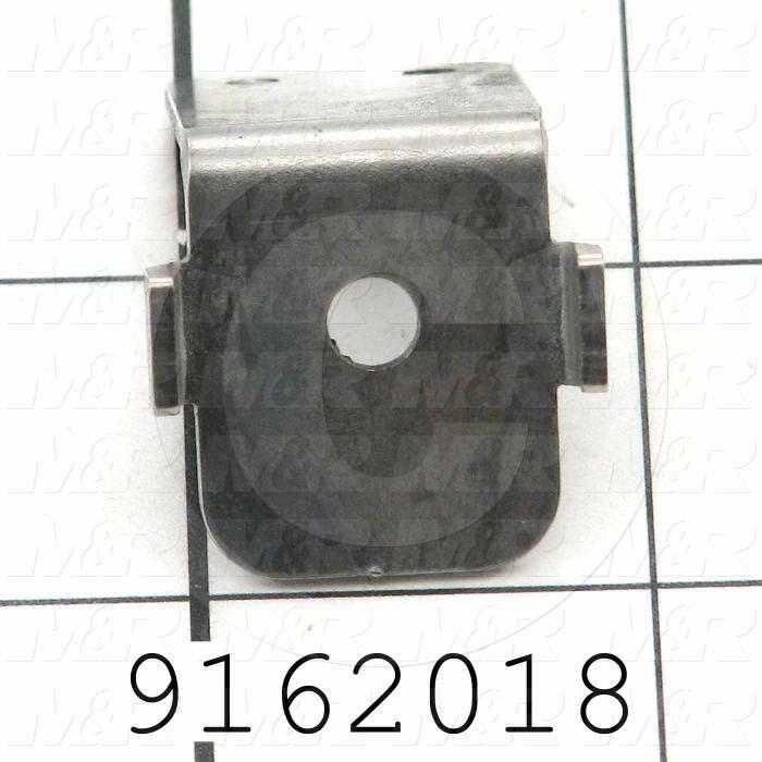 Fabricated Parts, Rear Half Holder, 1.50 in. Length, 1.00 in. Width, 1.00 in. Height, Front Side