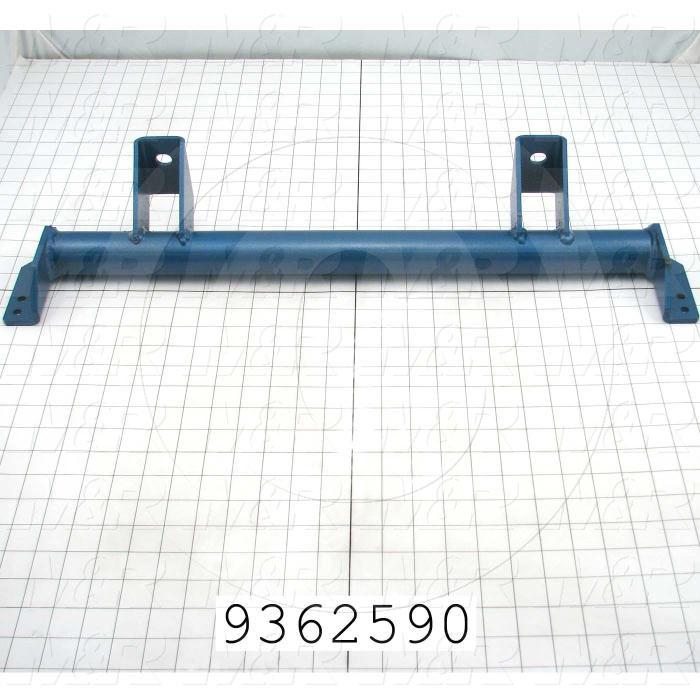 Fabricated Parts, Rear Masterframe Tube, 26.62 in. Length, 5.93 in. Width, 4.62 in. Height, Painted Blue Finish