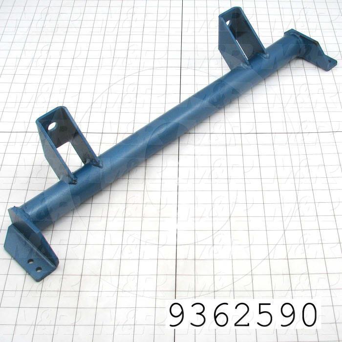Fabricated Parts, Rear Masterframe Tube, 26.62 in. Length, 5.93 in. Width, 4.62 in. Height, Painted Blue Finish