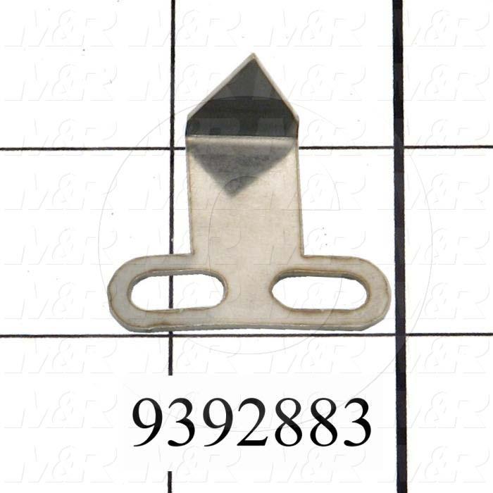 Fabricated Parts, Rear Micro Arrow, 1.25 in. Length, 1.06 in. Width, 0.56 in. Height, 20 GA Thickness