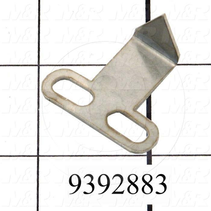 Fabricated Parts, Rear Micro Arrow, 1.25 in. Length, 1.06 in. Width, 0.56 in. Height, 20 GA Thickness