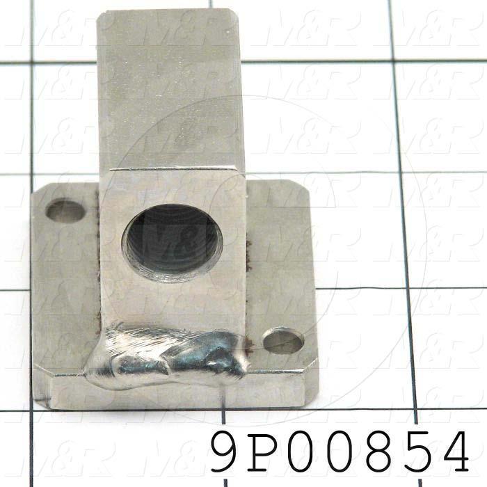 Fabricated Parts, Rear Micro Regulator Block U, 1.63 in. Length, 1.50 in. Width, 1.50 in. Height