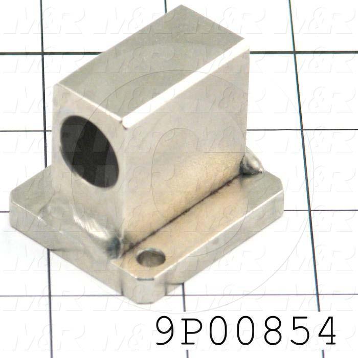 Fabricated Parts, Rear Micro Regulator Block U, 1.63 in. Length, 1.50 in. Width, 1.50 in. Height