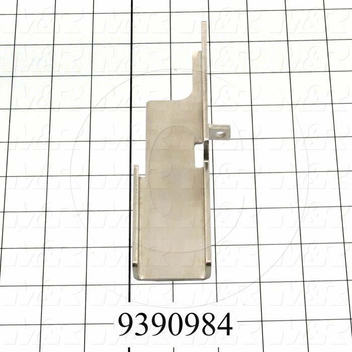 Fabricated Parts, Rear Micro Retriever-Left C, 6.50 in. Length, 1.78 in. Width, 1.40 in. Height, 11 GA Thickness, Nickel Plated Finish