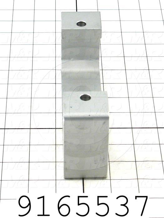 Fabricated Parts, Rear Screen Hold Bracket, 7.06 in. Length, 3.00 in. Width, 1.61 in. Height