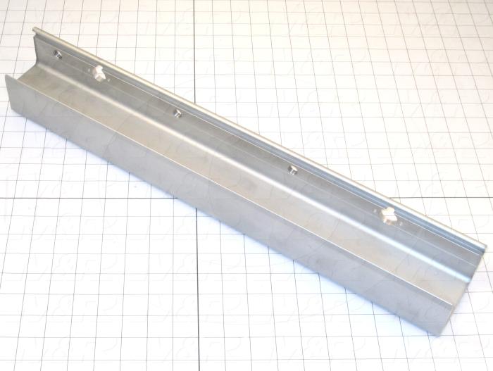 Fabricated Parts, Rear Screen Holder, 23.00 in. Length, 3.35 in. Width, 2.38 in. Height