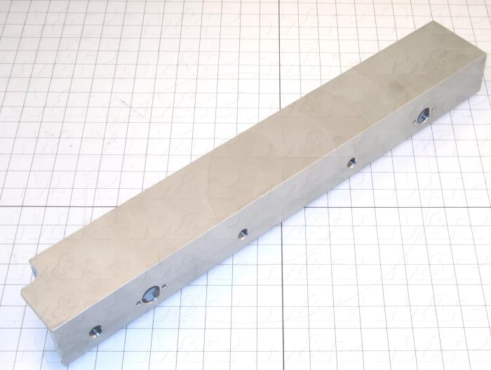 Fabricated Parts, Rear Screen Holder, 23.00 in. Length, 3.35 in. Width, 2.38 in. Height