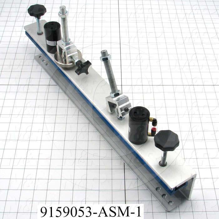 Fabricated Parts, Rear Screen Holder Assembly, 23.00 in. Length, 0.42 in. Width, 8.00 in. Height