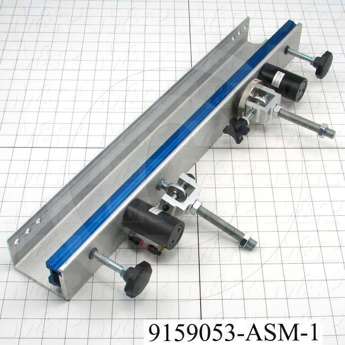 Fabricated Parts, Rear Screen Holder Assembly, 23.00 in. Length, 0.42 in. Width, 8.00 in. Height