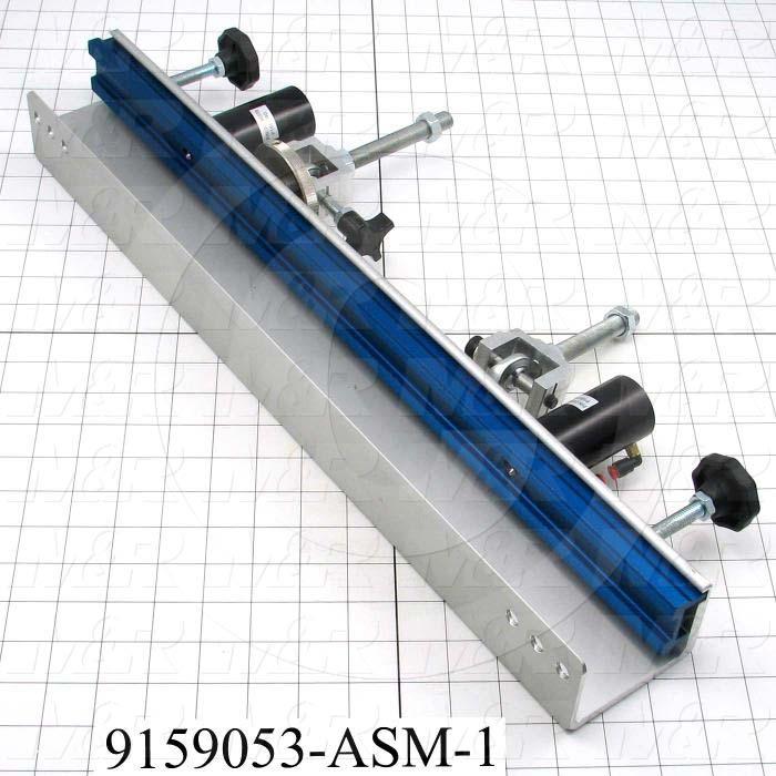 Fabricated Parts, Rear Screen Holder Assembly, 23.00 in. Length, 0.42 in. Width, 8.00 in. Height