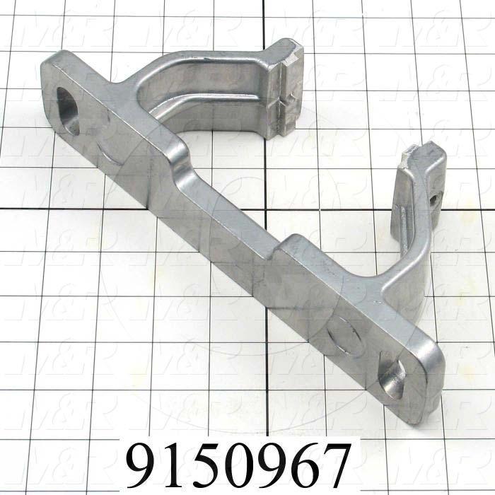 Fabricated Parts, Rear Screen Holder Casting, 9.75 in. Length, 2.00 in. Width, 3.69 in. Height