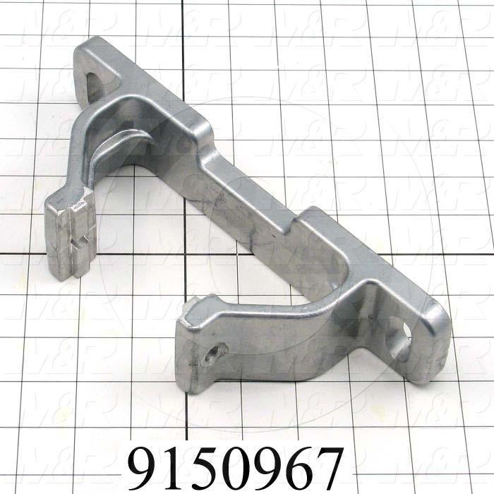 Fabricated Parts, Rear Screen Holder Casting, 9.75 in. Length, 2.00 in. Width, 3.69 in. Height