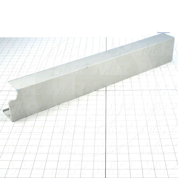 Fabricated Parts, Rear Screen Holder With Micro, 23.00 in. Length, 2.38 in. Width, 3.35 in. Height