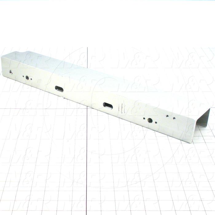 Fabricated Parts, Rear Screen Holder With Micro, 23.00 in. Length, 2.38 in. Width, 3.35 in. Height