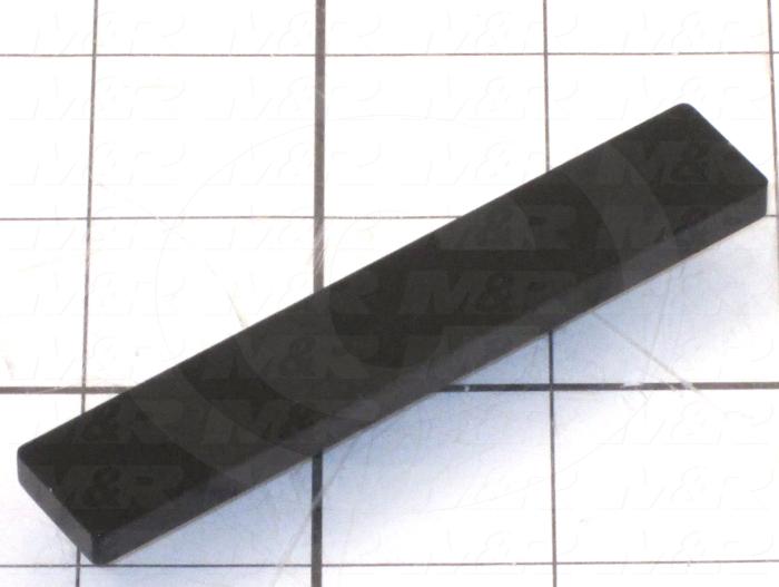 Fabricated Parts, Rear Stop, 3.50 in. Length, 0.63 in. Width, 0.37 in. Thickness, OC50000 Black Anodizing Finish