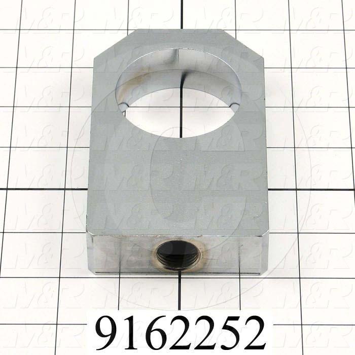 Fabricated Parts, Reducer Crank Bering Housing, 4.91 in. Length, 3.00 in. Width, 1.00 in. Thickness, Left Side