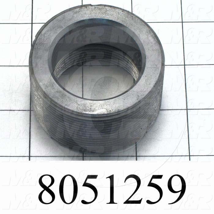 Fabricated Parts, Reducing Bushing, 2.50 in. Length, 1.38 in. Diameter, 1 3/4-12 Thread Size, Reducing 1 1/8 Shock To 3/4