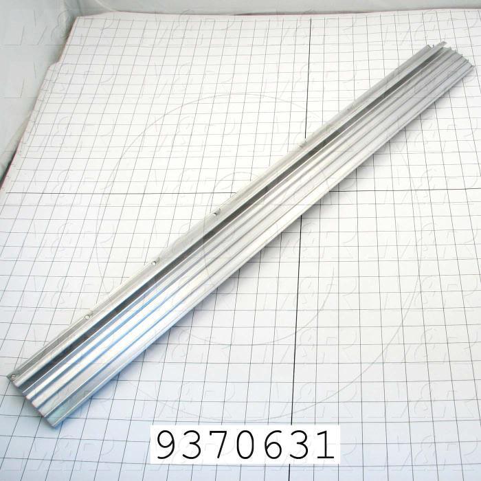 Fabricated Parts, Reflector Extrusion, 32.75 in. Length, 3.15 in. Width, 2.65 in. Height