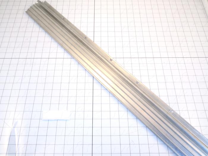 Fabricated Parts, Reflector Extrusion, 36.75 in. Length, 2.13 in. Width, 3.21 in. Height