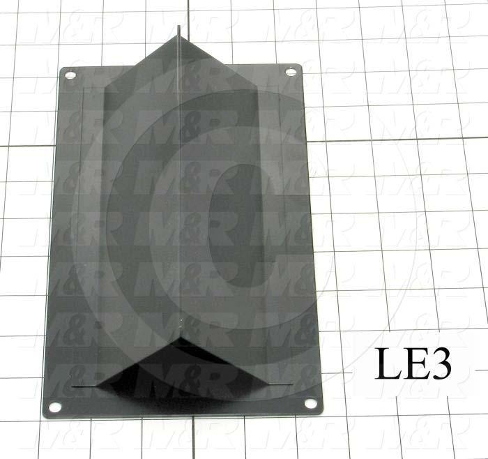 Fabricated Parts, Reflector Housing Cover, 9.25 in. Length, 5.50 in. Width, 2.00 in. Height