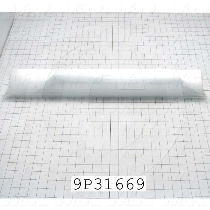 Fabricated Parts, Reflector Insert, 27.68 in. Length, 5.88 in. Width, 0.03 in. Thickness